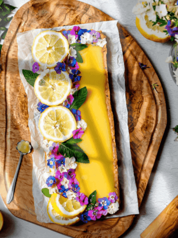 cover image of lemon curd shortbread