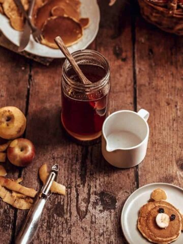 homemade apple peel syrup cover image