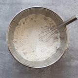 flour and dry ingredients in pistachio shortbread in a large mixing bowl