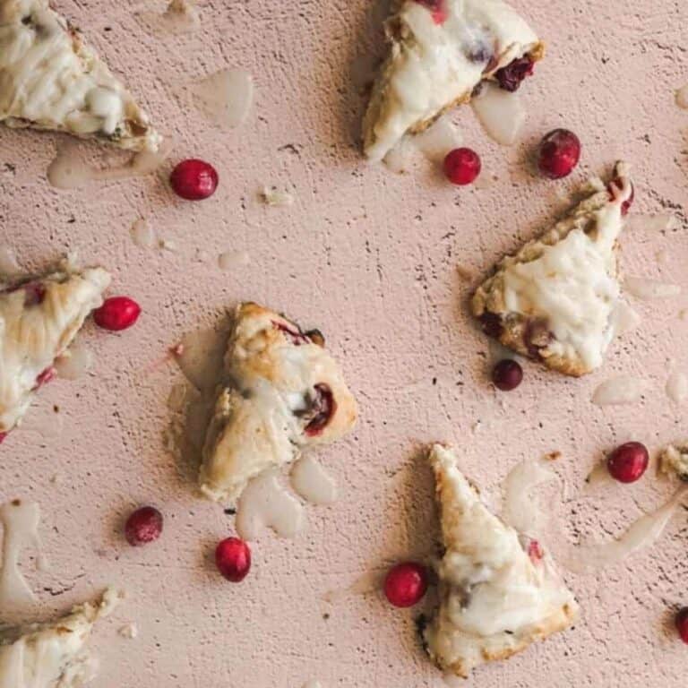 Candied Ginger Cranberry Scones