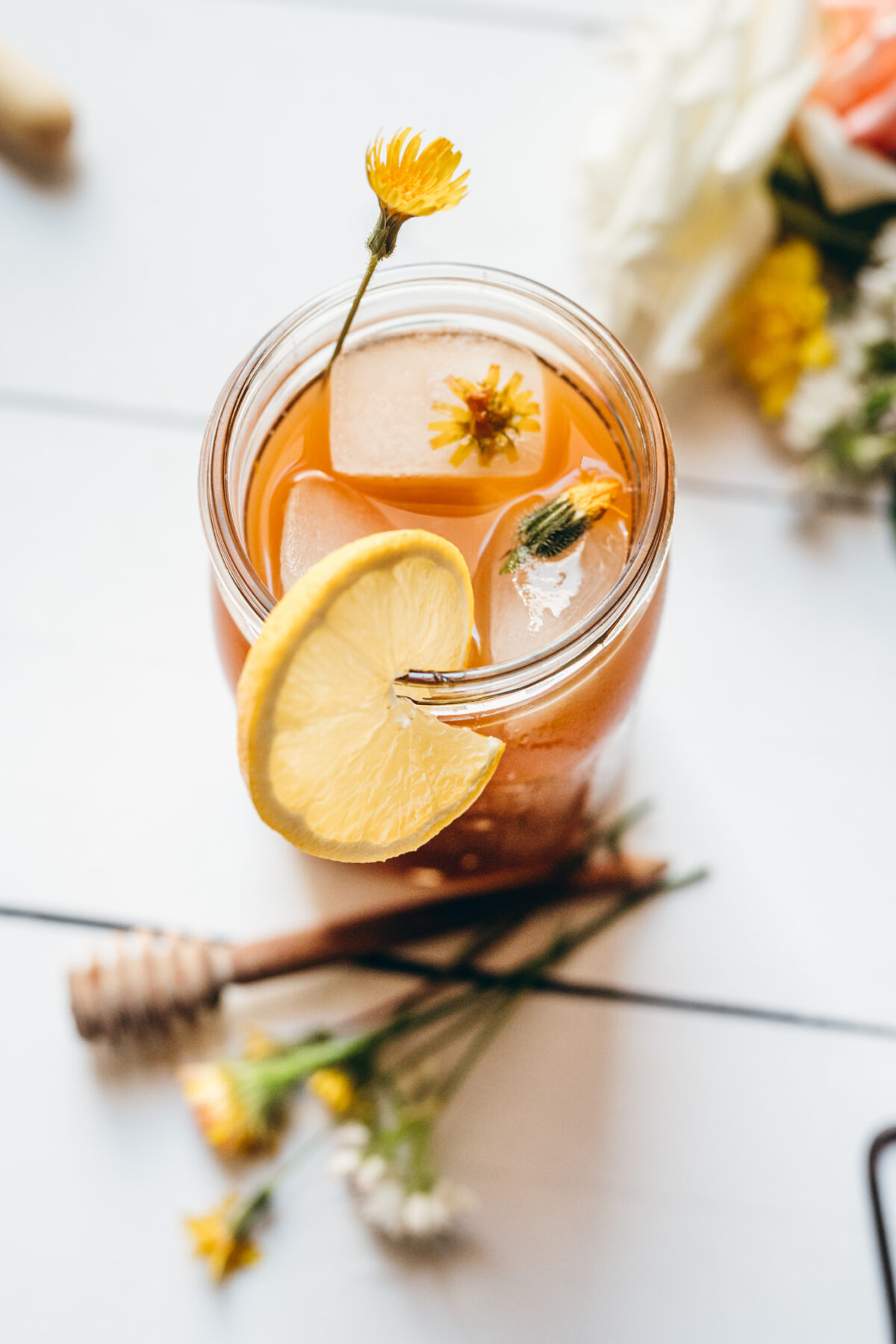 Refreshing Dandelion Iced Tea Recipe Frolic & Fare