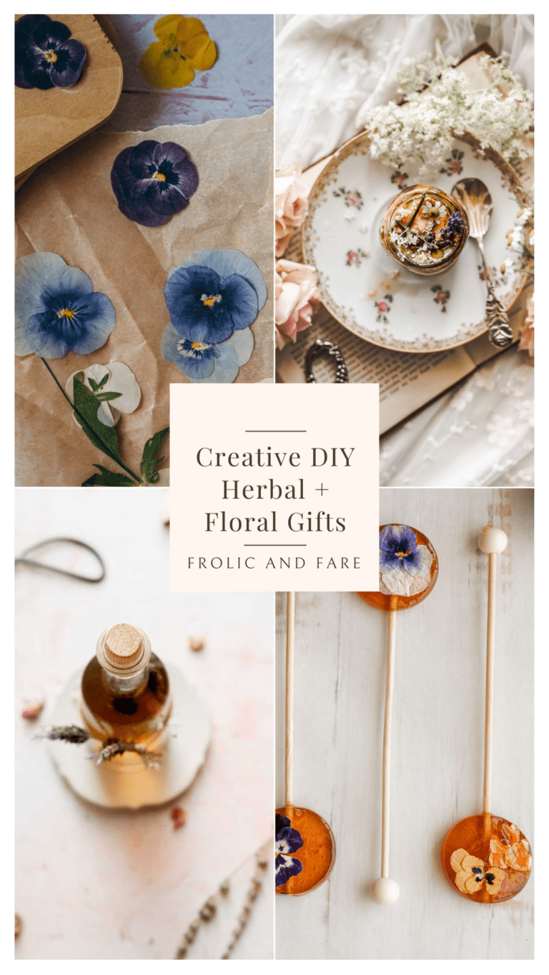 Easy and Creative DIY Edible Herbal and Floral Gifts