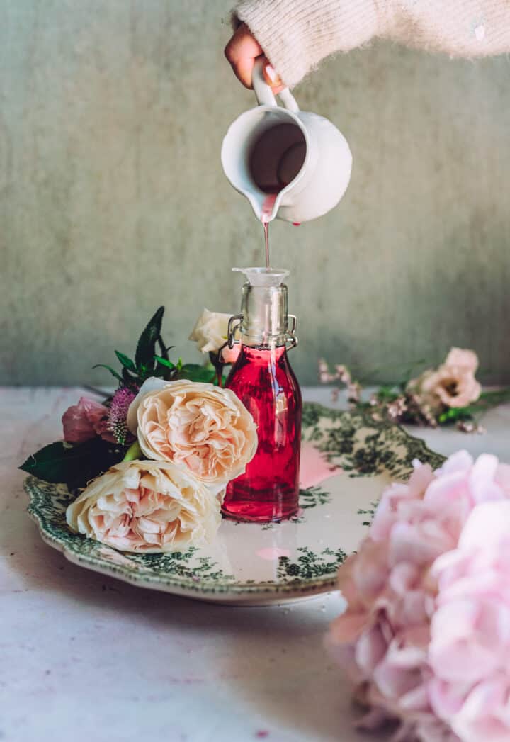 How To Make Rose Water Syrup Frolic & Fare