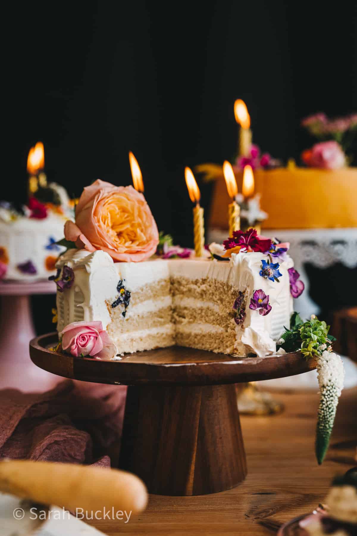 Edible Pressed Flower Cake – Cuppies n Cream