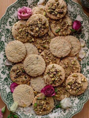 salted honey pistachio cookies