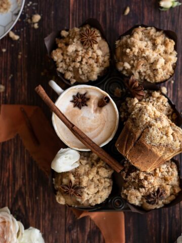 cover image chai banana muffins